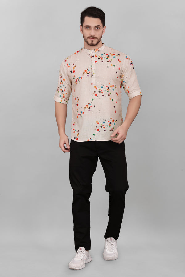 Multi Dot Printed Shirt For Men