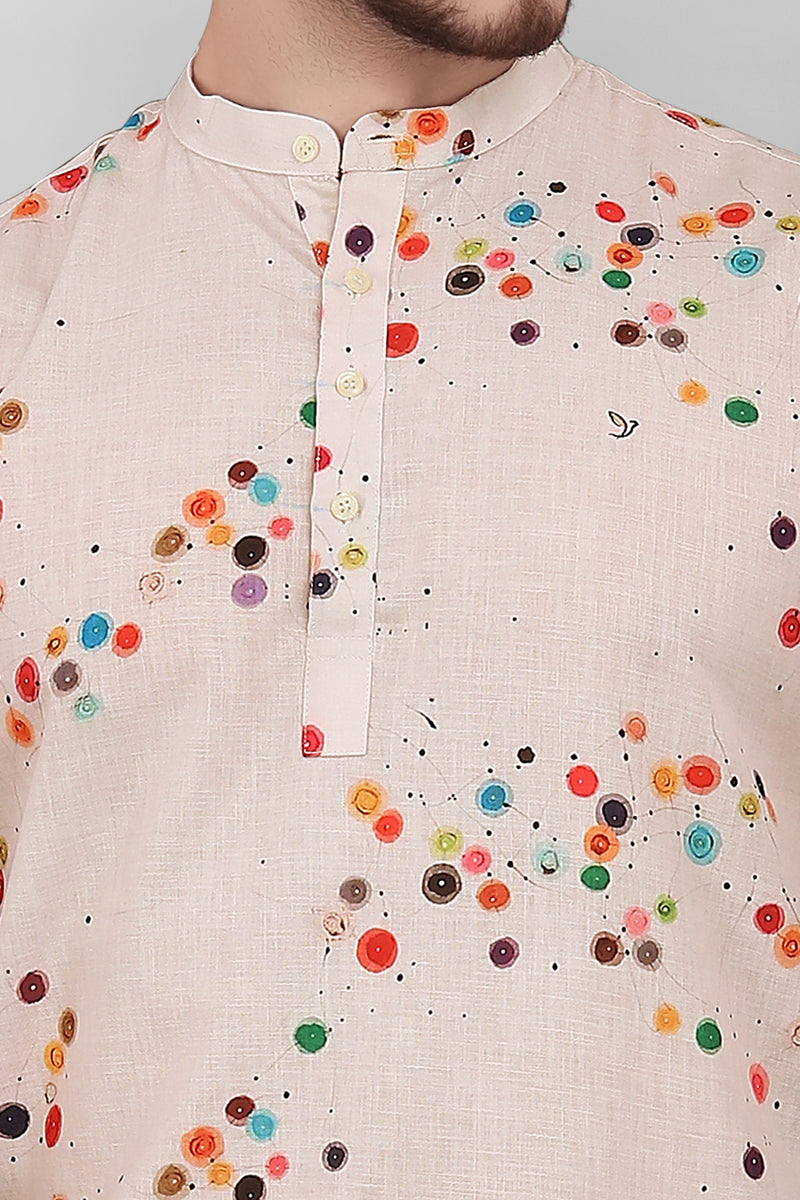 Multi Dot Printed Shirt For Men