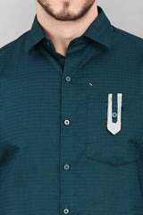 A Casual Pocket Strip Shirt For Men