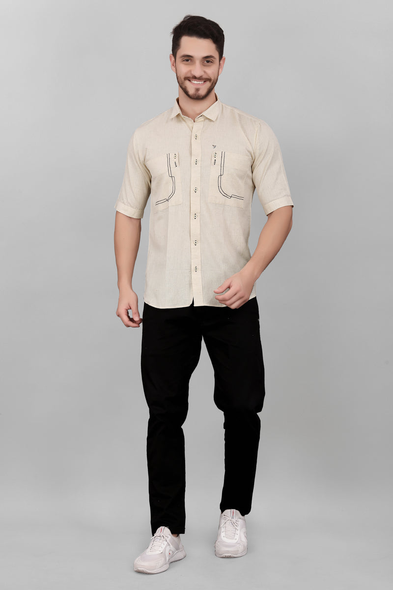 Strip Two Pocket Shirt For Men