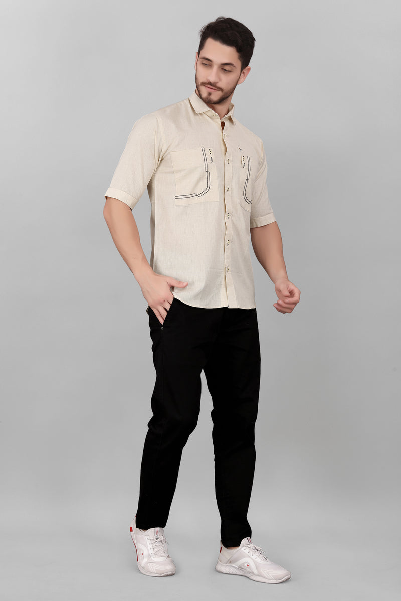 Strip Two Pocket Shirt For Men