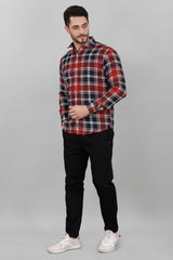 Check Casual Linen Shirt For Men