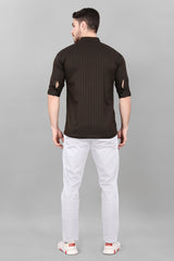 Ethix Merch Brown Kurta Style For Men