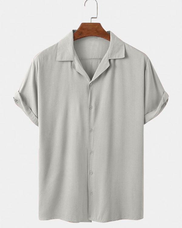 CANARY GRAY HALF SLEEVE SHIRT FOR MEN