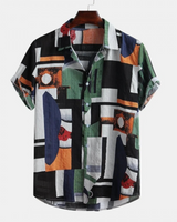 ABSTRACT MULTI PRINTED SHIRT FOR MEN