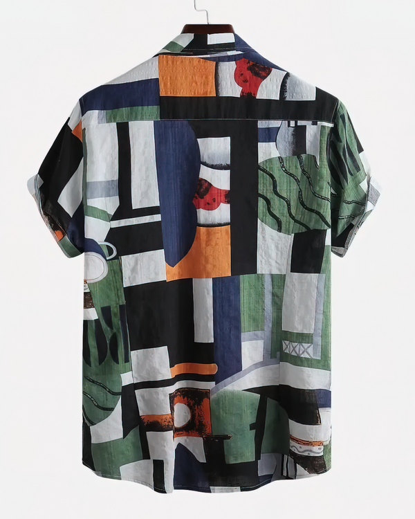 ABSTRACT MULTI PRINTED SHIRT FOR MEN